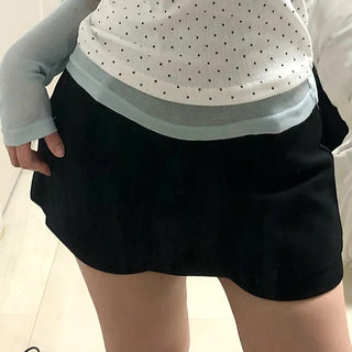 Damu Simple Basic Mini Pants Skirt