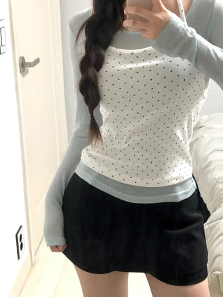 Damu Simple Basic Mini Pants Skirt
