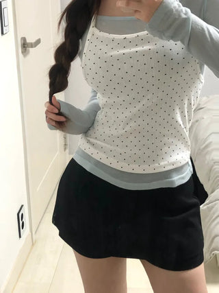 Damu Simple Basic Mini Pants Skirt