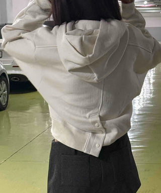 Soft Cotton Loose Fit Short Hoodie