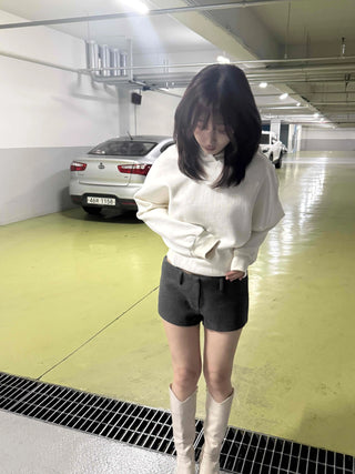 Soft Cotton Loose Fit Short Hoodie