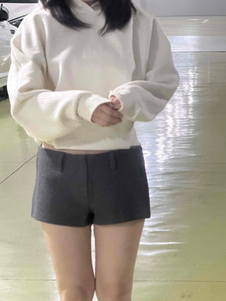 Soft Cotton Loose Fit Short Hoodie