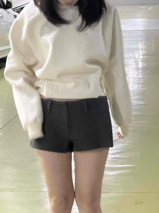 Soft Cotton Loose Fit Short Hoodie