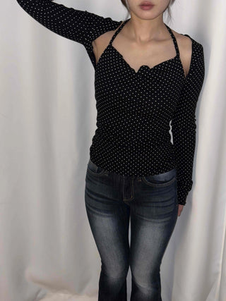 Coated leather texture mid-rise flare denim pants
