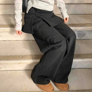 Big Cargo Pocket Volume Elastic Waist Wide Pants