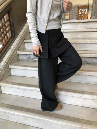 Big Cargo Pocket Volume Elastic Waist Wide Pants