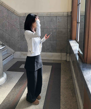 Big Cargo Pocket Volume Elastic Waist Wide Pants
