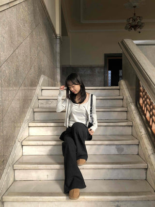 Big Cargo Pocket Volume Elastic Waist Wide Pants