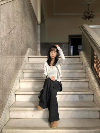 Big Cargo Pocket Volume Elastic Waist Wide Pants