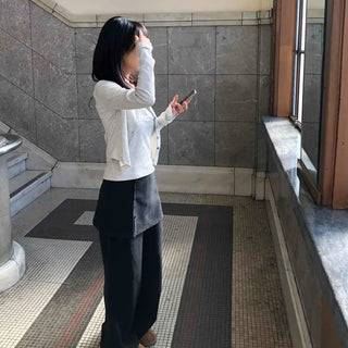 Big Cargo Pocket Volume Elastic Waist Wide Pants
