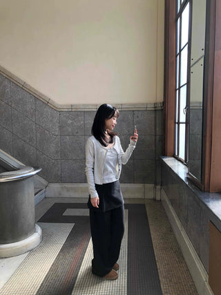 Big Cargo Pocket Volume Elastic Waist Wide Pants