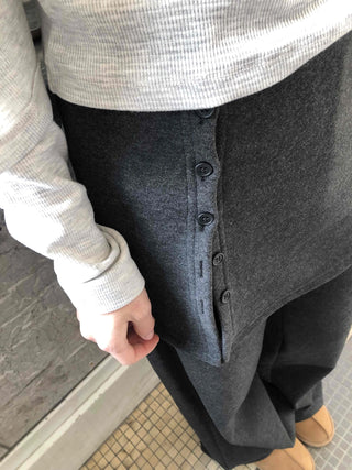 Big Cargo Pocket Volume Elastic Waist Wide Pants