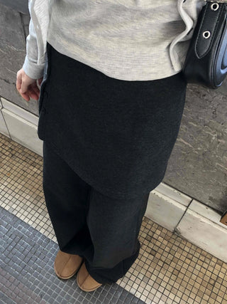 Big Cargo Pocket Volume Elastic Waist Wide Pants