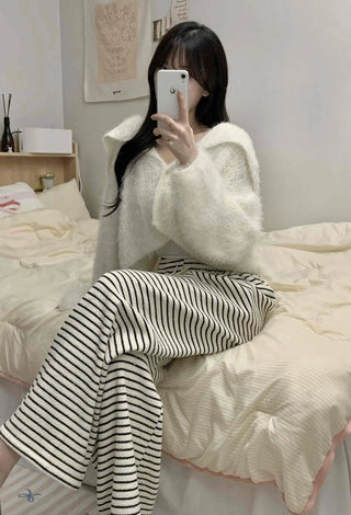 High-Waisted Border Drawstring Maxi Training Pants