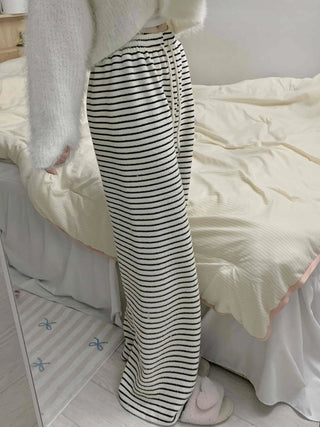 High-Waisted Border Drawstring Maxi Training Pants