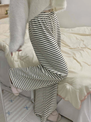 High-Waisted Border Drawstring Maxi Training Pants