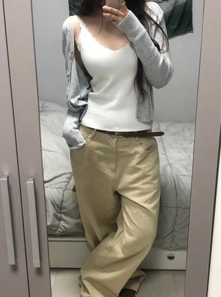 Kari Hip Mood! Carpenter Cotton Pants