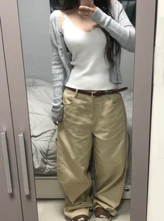 Kari Hip Mood! Carpenter Cotton Pants
