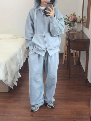 Soft Pigment Drawstring Wide Fit Sweatpants