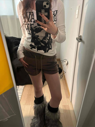 Military Cargo Pocket Drawstring Shorts
