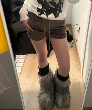 Military Cargo Pocket Drawstring Shorts