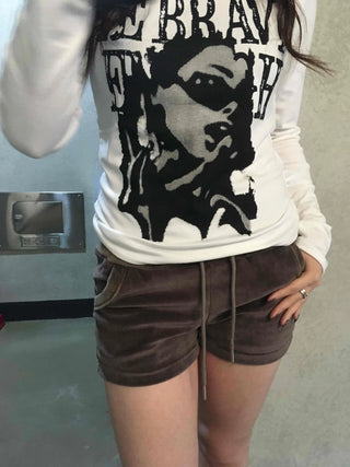 Military Cargo Pocket Drawstring Shorts