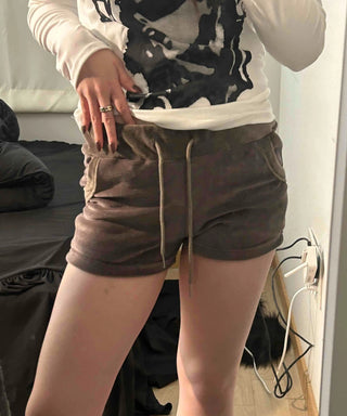 Military Cargo Pocket Drawstring Shorts