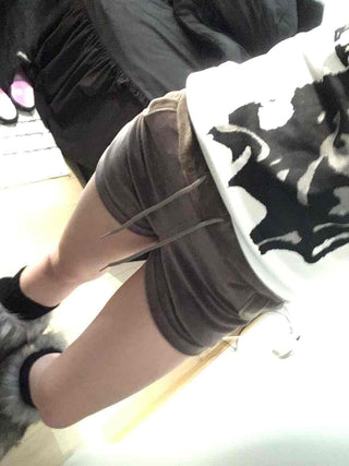 Military Cargo Pocket Drawstring Shorts