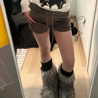 Military Cargo Pocket Drawstring Shorts