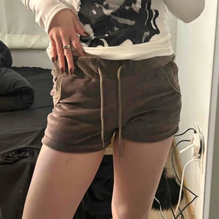 Military Cargo Pocket Drawstring Shorts