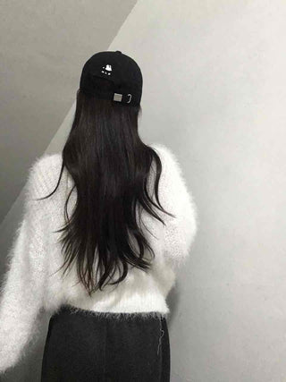 Fluffy Fuzzy V-Neck Crop Cardigan