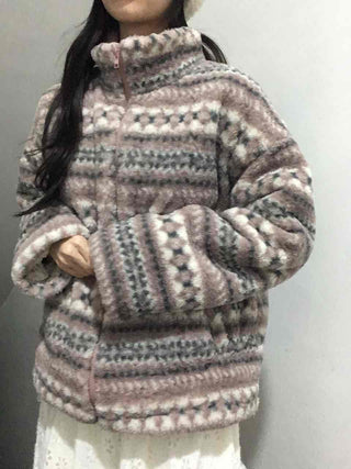 Nordic Fleece String Zip-up