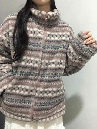 Nordic Fleece String Zip-up