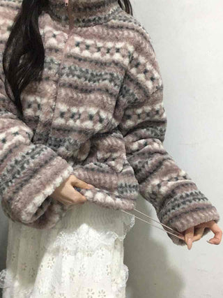 Nordic Fleece String Zip-up