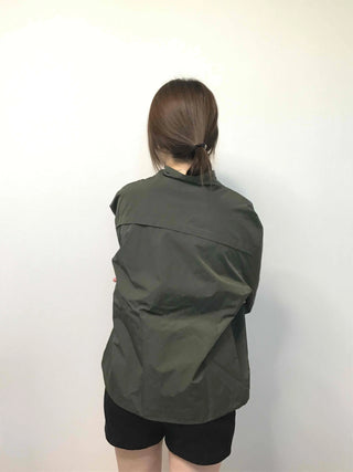 Military Cargo Pocket Oversized Zip-Up Jumper