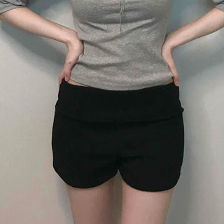 Soft Modal Round Hip Line Mini Shorts