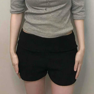 Soft Modal Round Hip Line Mini Shorts