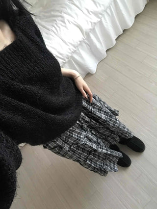 Cozy Heather Off-Shoulder Fluffy Knit