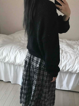 Cozy Heather Off-Shoulder Fluffy Knit