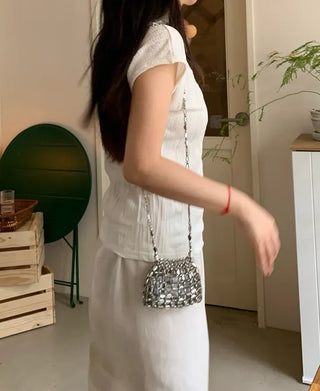 Tiru Pleated Half Turtleneck Tee
