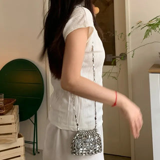 Tiru Pleated Half Turtleneck Tee