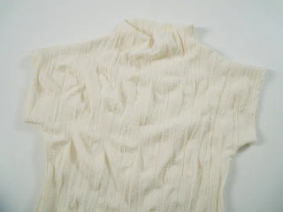 Tiru Pleated Half Turtleneck Tee
