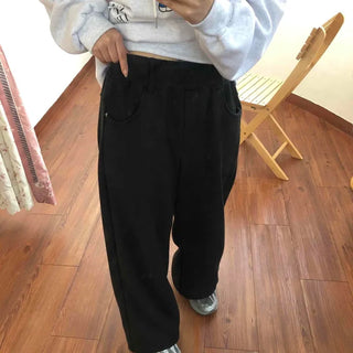 Campus Vintage Straight High-Waisted Slacks