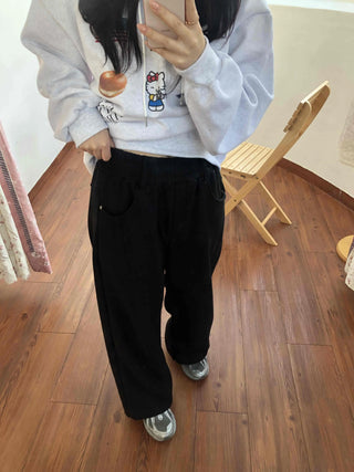 Campus Vintage Straight High-Waisted Slacks