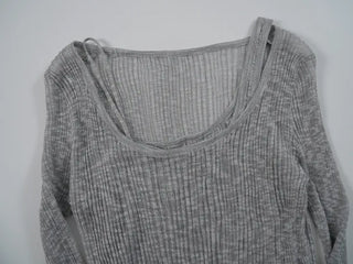 Jamo Thin Ribbed Knit Layered T-shirt