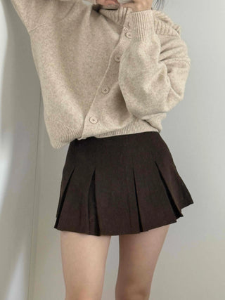 Everyday Simple Roll-up Elastic Banded Flare Mini Skirt