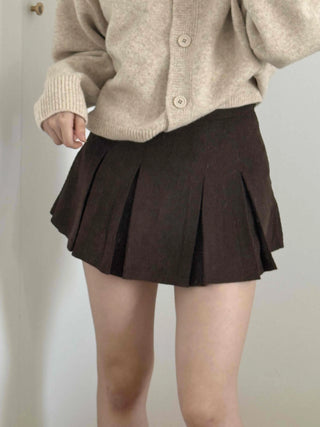 Everyday Simple Roll-up Elastic Banded Flare Mini Skirt