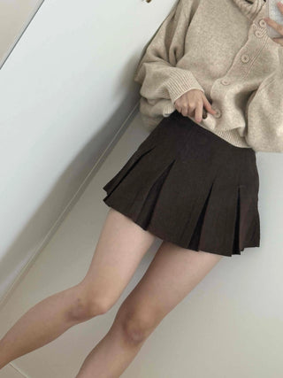 Everyday Simple Roll-up Elastic Banded Flare Mini Skirt