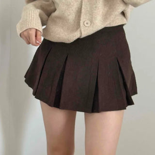 Everyday Simple Roll-up Elastic Banded Flare Mini Skirt