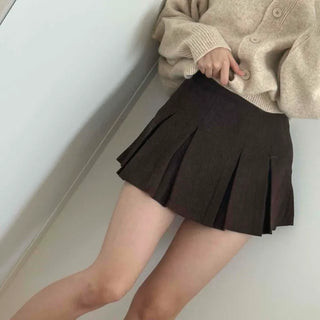 Everyday Simple Roll-up Elastic Banded Flare Mini Skirt